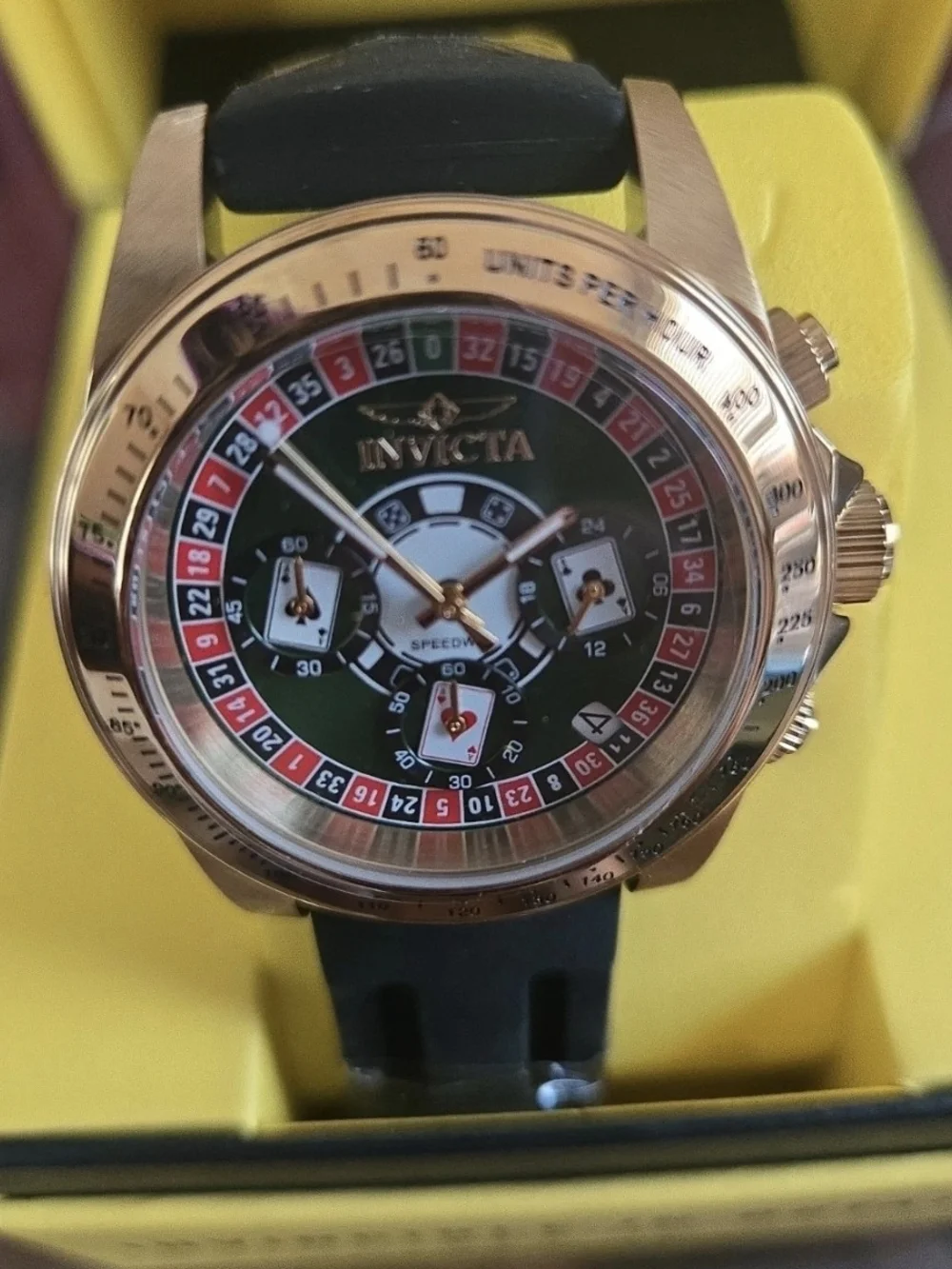 50873 Invicta Speedway Monte Carlo Men's Watch Collector's 39.5mm